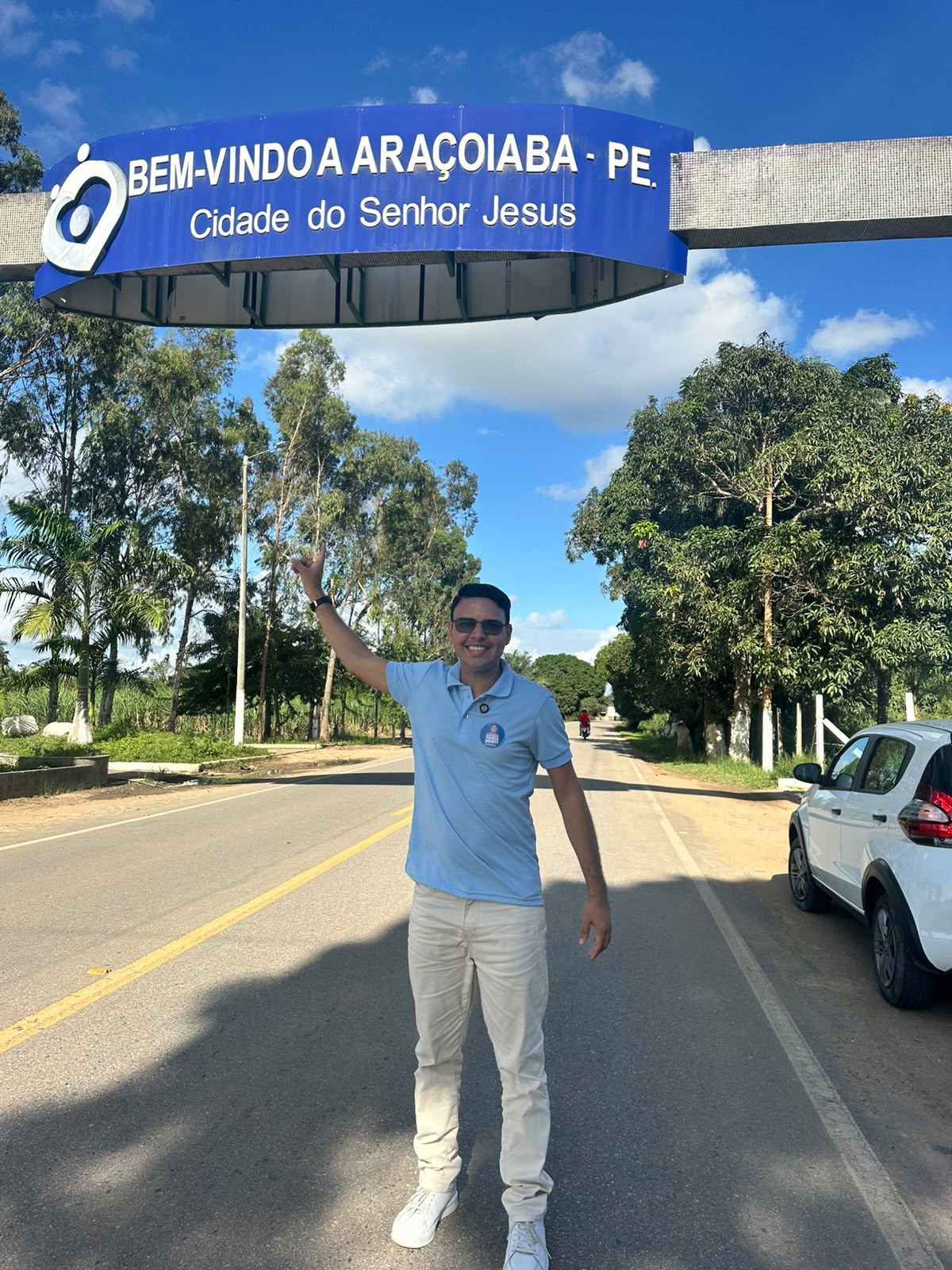 Samuel Tenório durante agenda em Aracoiaba, Pernambuco